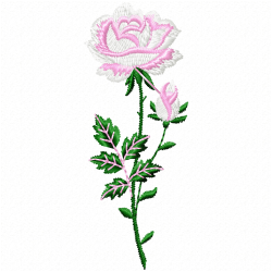 Flowers And Tree Embroidery Design 4